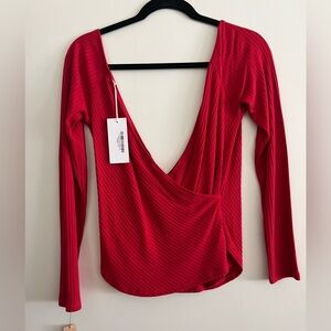 Reformation Minnie Top - cherry, size large